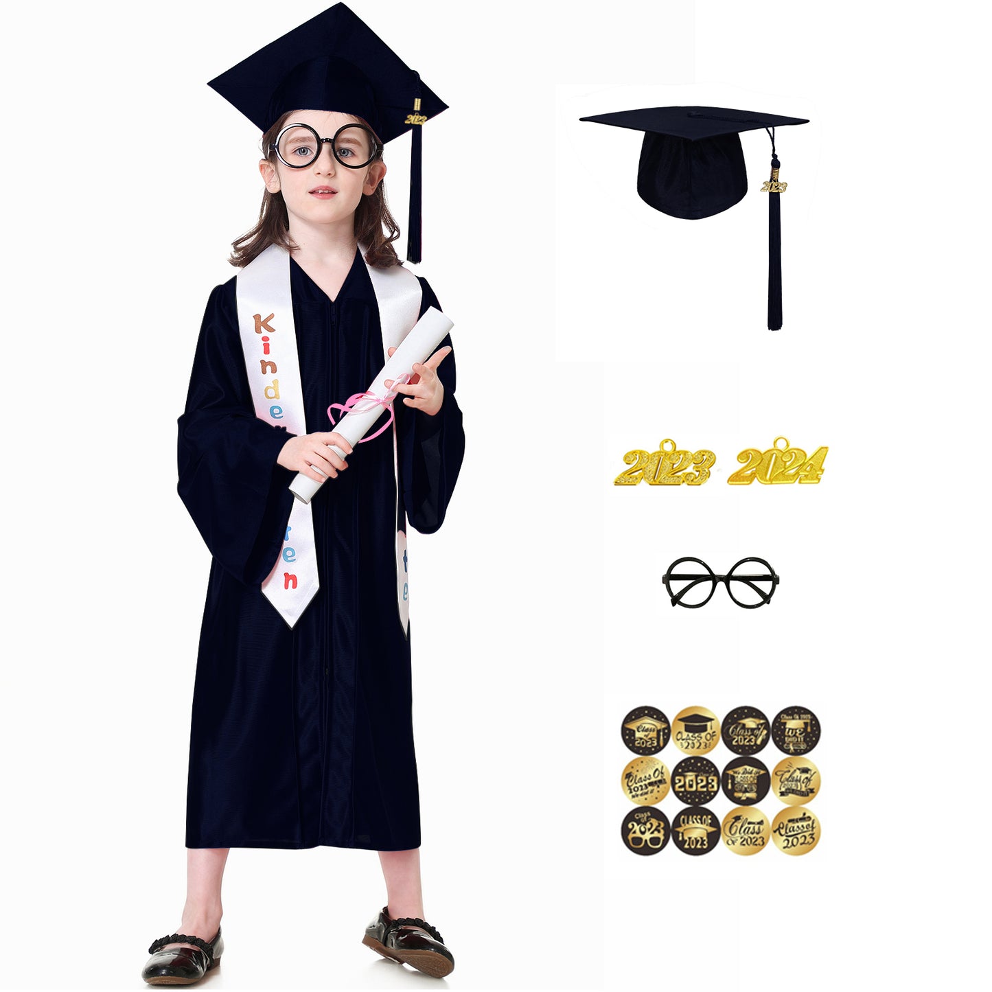Amazon.com: Dzrige Unisex Adult Graduation Stole Sash Graduate Stole  Graduation Silk Scarf - 72
